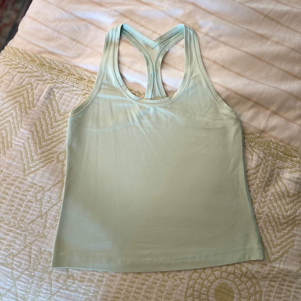 Lululemon cool racerback short tank *nulu Delicate Mint